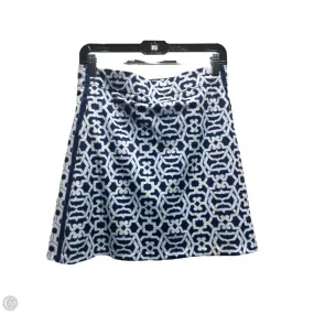 Double Stitched Low Impact Dye Skort By Gretchen Scott In Blue & White, Size: S