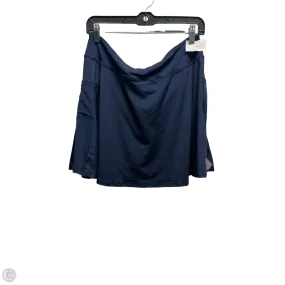 Smooth Feel Bold Print Skort By  india boutique In Navy, Size: L