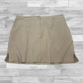 Skort By Izod In Tan, Size: 16 Contemporary Mood