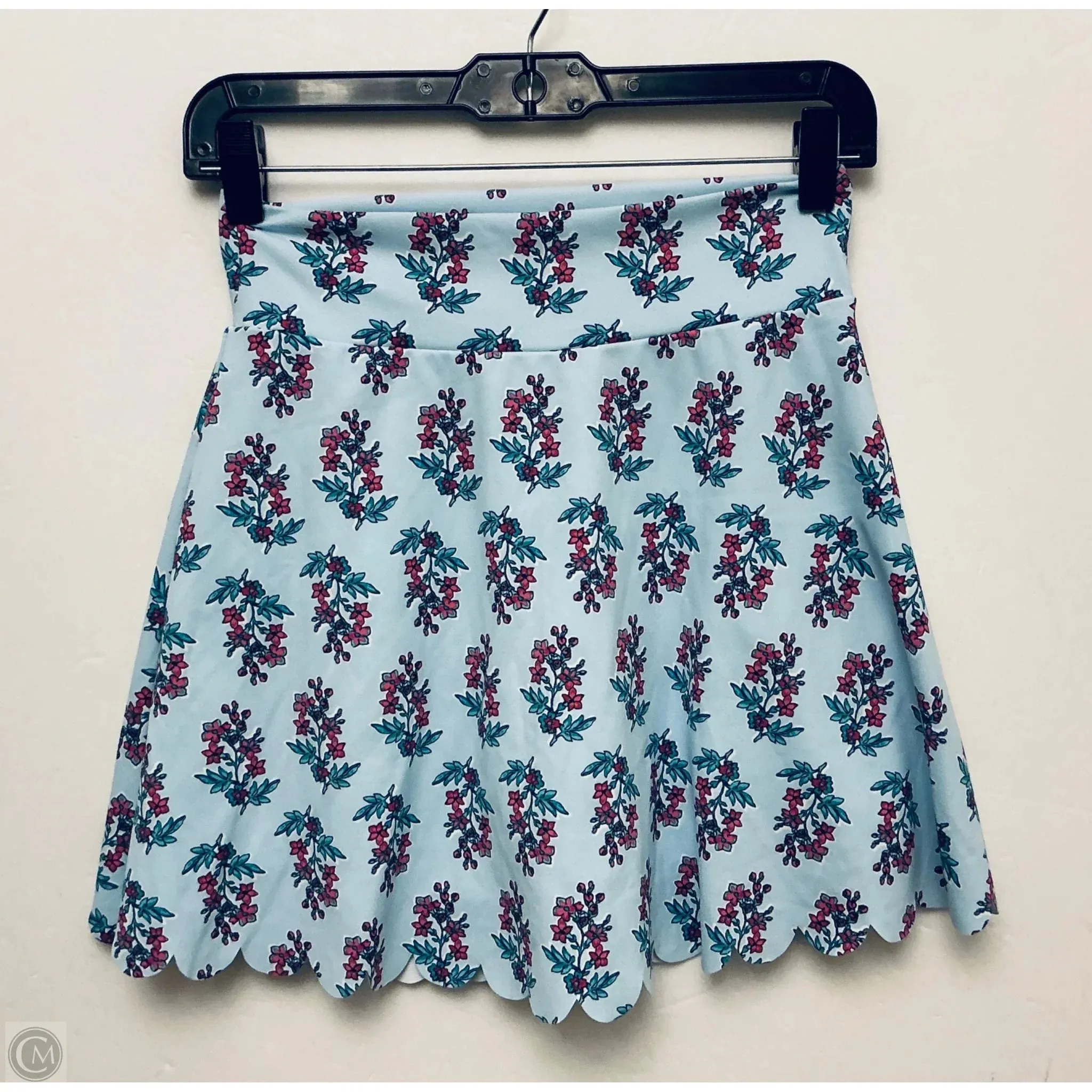 Hand Stitched Elegant Look Skort By J. Crew In Blue, Size: Xs