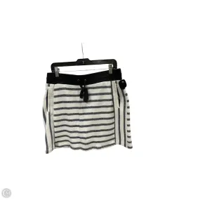 Skort By Jones New York In Striped Pattern, Size: L Crisscross Details