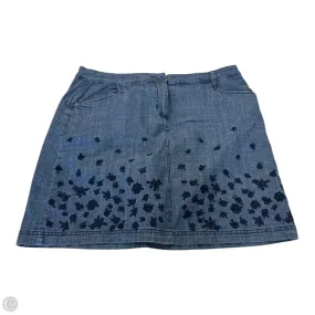 Polished Cut birthday party Skort By Karen Scott In Blue Denim, Size: 10