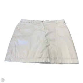 Elegant Flow Cultural Heritage Skort By Karen Scott In White, Size: Xl