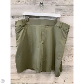 Refined Texture Skort By Lands End In Green, Size: 2x