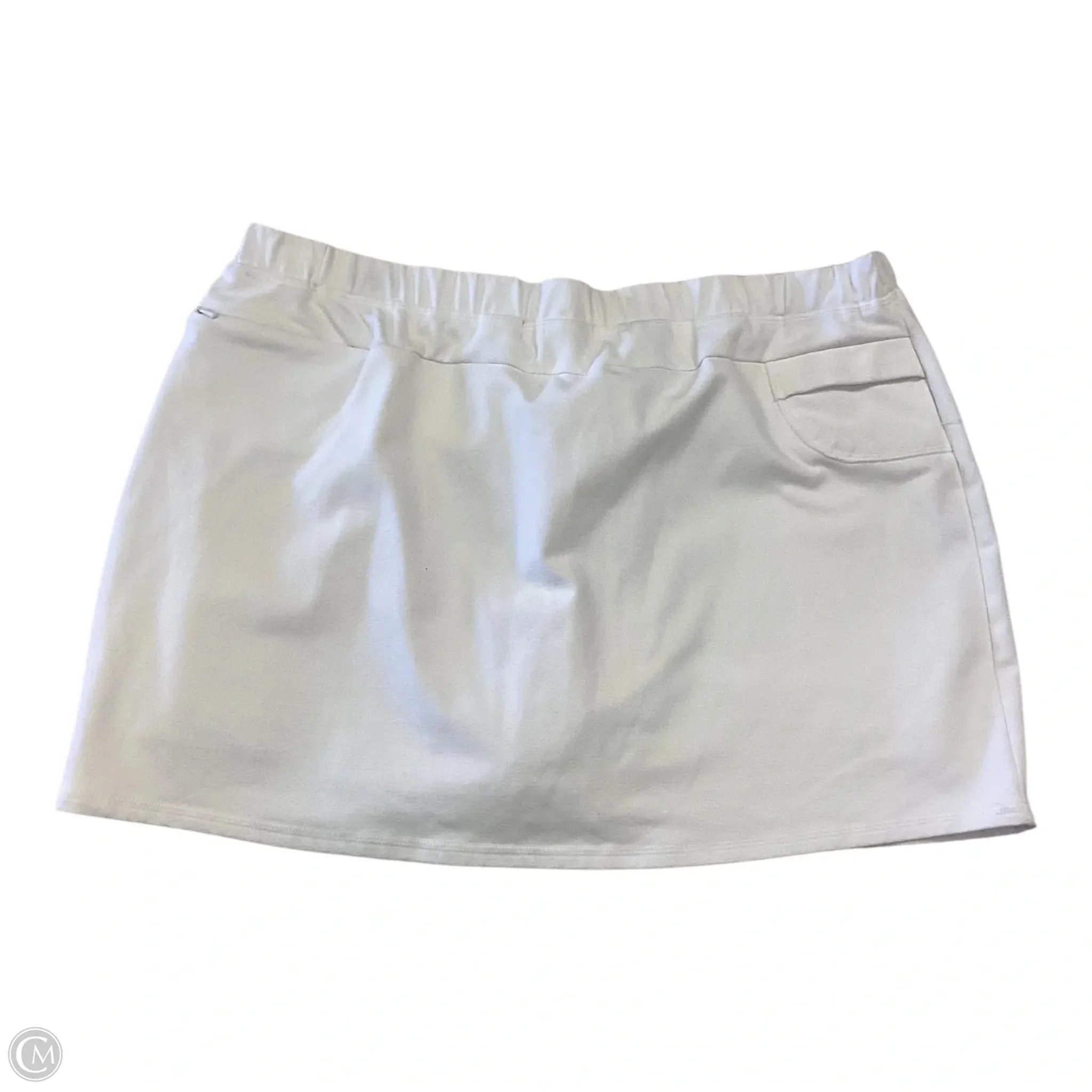 Skort By Lands End In White, Size: M Contoured Waist Balanced Outfit