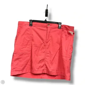 Textured Surface Skort By Lee In Pink, Size: 20