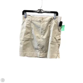 Crisp Look Stretch Waist Skort By Lee In Tan, Size: 10