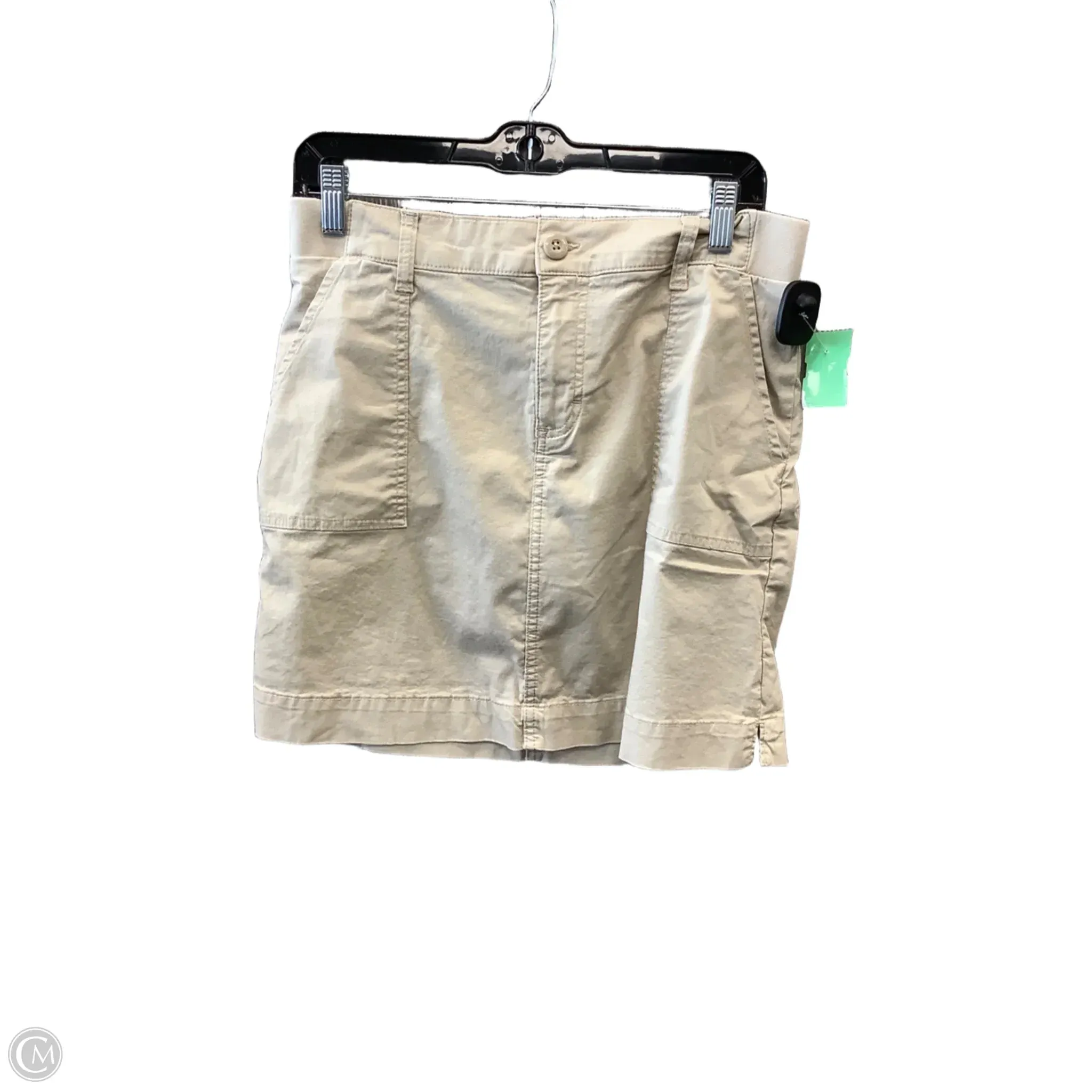 Crisp Look Stretch Waist Skort By Lee In Tan, Size: 10