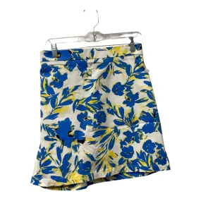 Skort By Rafaella In Blue & Yellow, Size:16 Neat Look