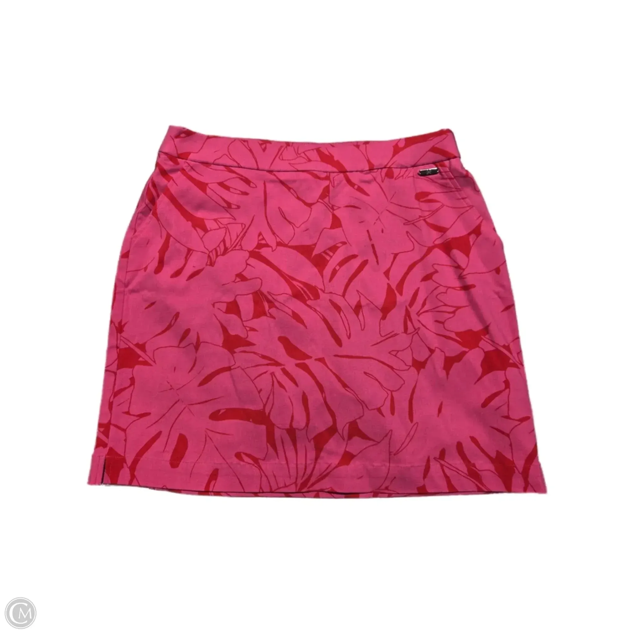 Weekend Outfit Street Style Skort By Rafaella In Pink & Red, Size: S