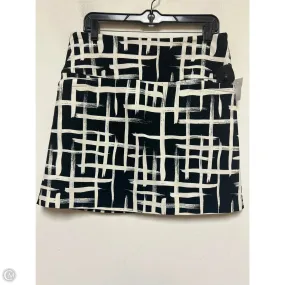 light texture Smooth Edging Skort By Sc & Co In Black & White, Size: 12