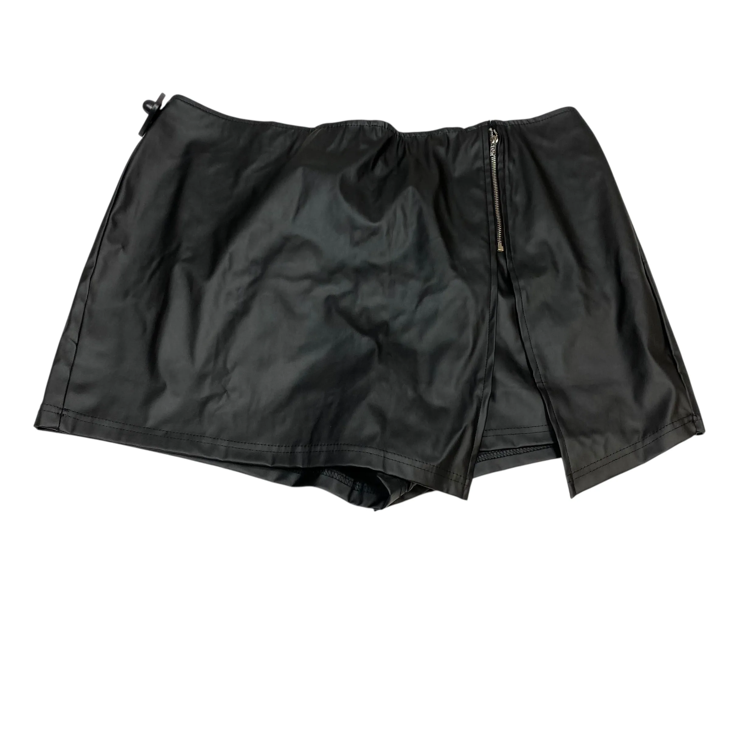 Business Meeting Skort By Shein In Black, Size:2X