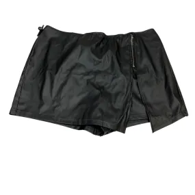 Business Meeting Skort By Shein In Black, Size:2X
