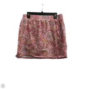 Faux Leather Skort By Talbots In Multi-colored, Size: L