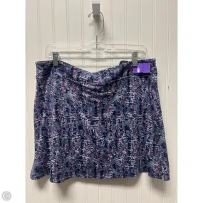 Tiered Layers Skort By Tranquility In Blue & Purple, Size: L