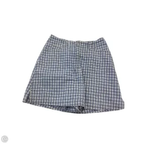 Skort By Vintage Studio In Blue & White, Size: 8 No Ride Up Daily Style