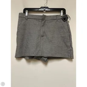 Skort By Zara In Black & White, Size: 12 Minimal Touch Statement Color