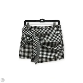 Layered Style Smart Texture Skort By Zara In Black & White, Size: M