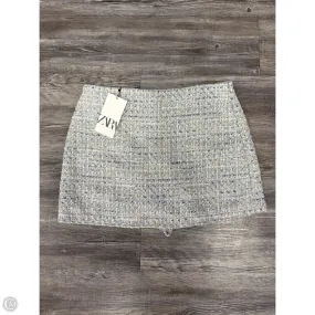 Skort By Zara In Blue, Size: L Detachable Detail Contoured Waist