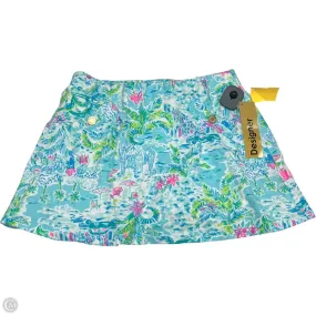Skort Designer By Lilly Pulitzer In Blue & Green, Size: S Cozy Movement