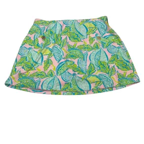 Skort Designer By Lilly Pulitzer In Blue & Green, Size:S Sporty Casual ribbed texture