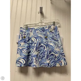 Reimagined Classic Stretch Comfort Skort Designer By Lilly Pulitzer In Blue & White, Size: Xs