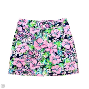 Skort Designer By Lilly Pulitzer In Floral Print, Size: M Modern Design