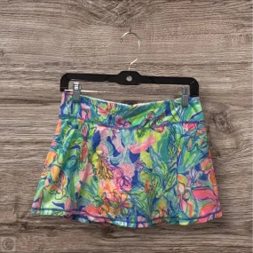 Celebrity Style Refined Texture Skort Designer By Lilly Pulitzer In Tropical Print, Size: Xs