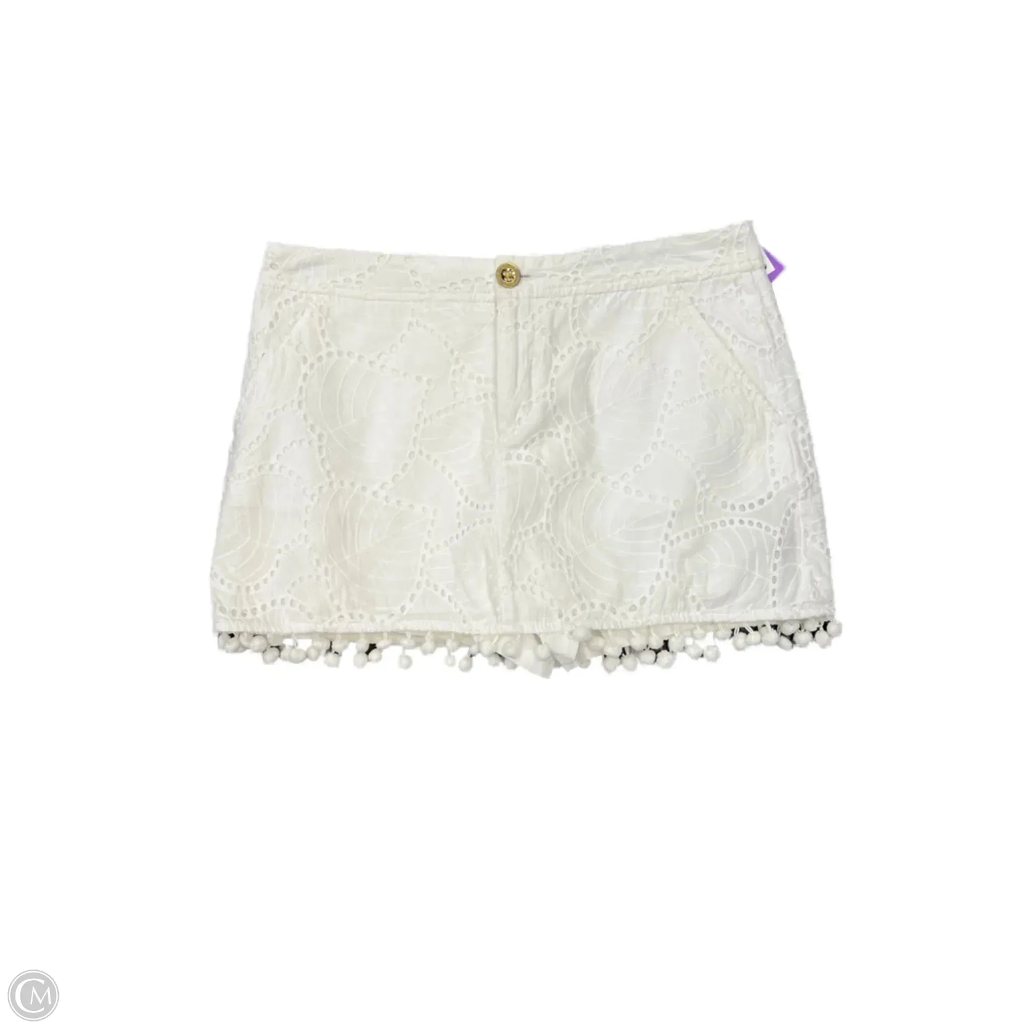 Heritage Brand Beach Day Skort Designer By Lilly Pulitzer In White, Size: 2