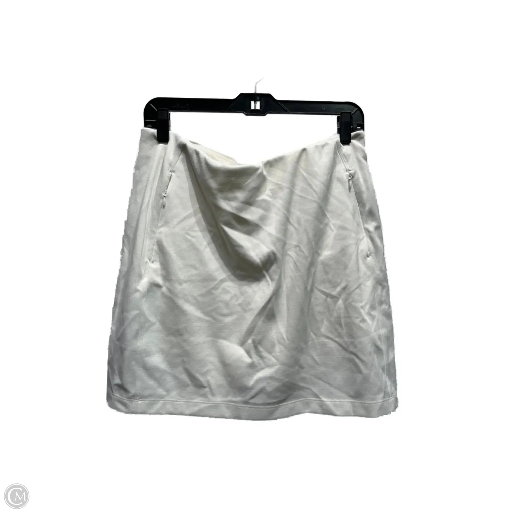 Skort Designer By Tory Burch In White, Size: L Functional Fashion Double Layer