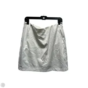 Skort Designer By Tory Burch In White, Size: L Functional Fashion Double Layer