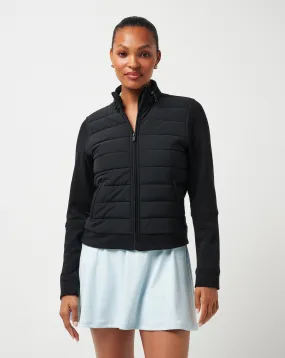 Antibacterial Fabric FlexibleNeckline Skyloft Soft Espresso Martini Full Zip