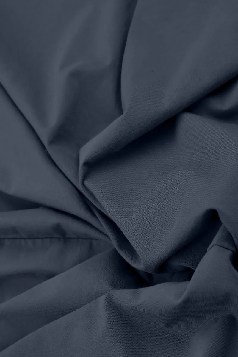 Soft Brush Lining Slate Blue Cotton Leggings