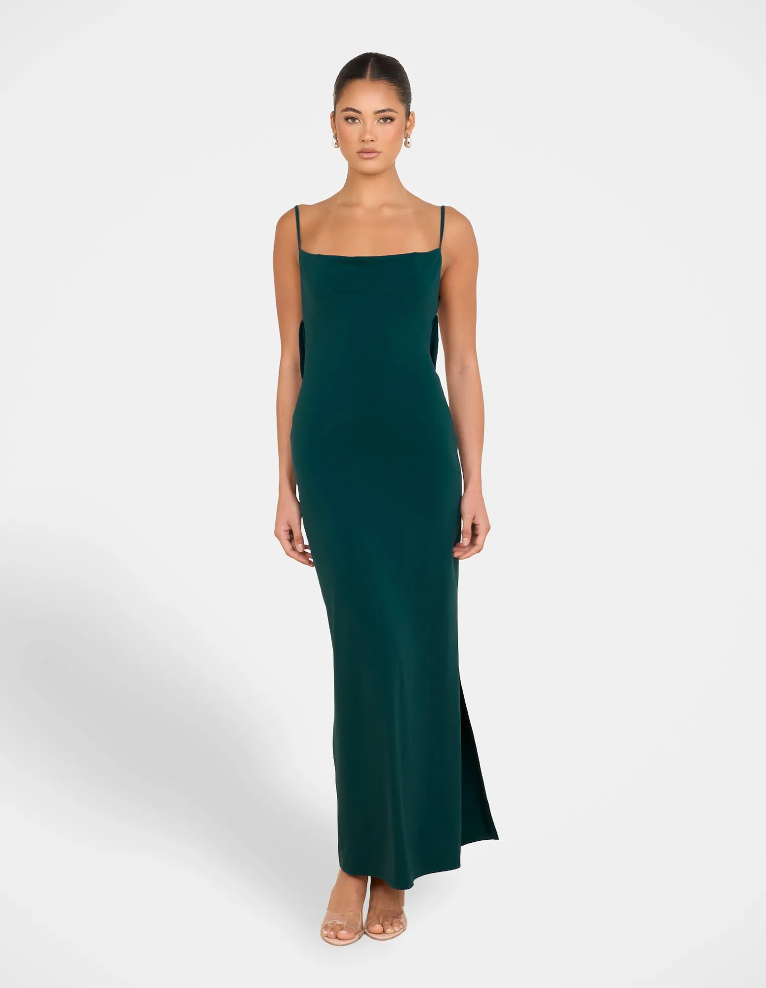 Comfort and Elegance Minimalist-Style Slater Cowl Neck Gown
