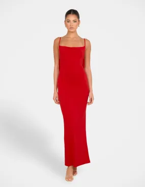 Practical work-to-play piece Layered Style Slater Cowl Neck Gown
