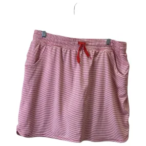 Skort By Duluth Trading In Red, Size:L Water Repellent Finish Biodegradable Fabric
