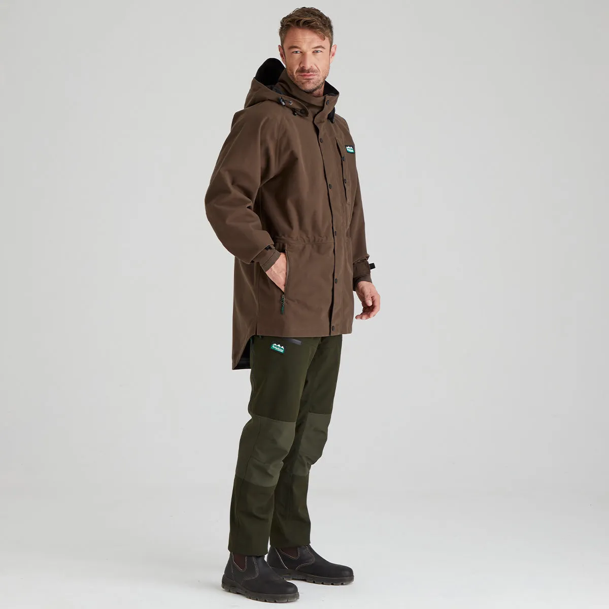 Men's Monsoon Classic Jacket Bark (2025) WaterRepellentExterior Shock Absorbent Padding