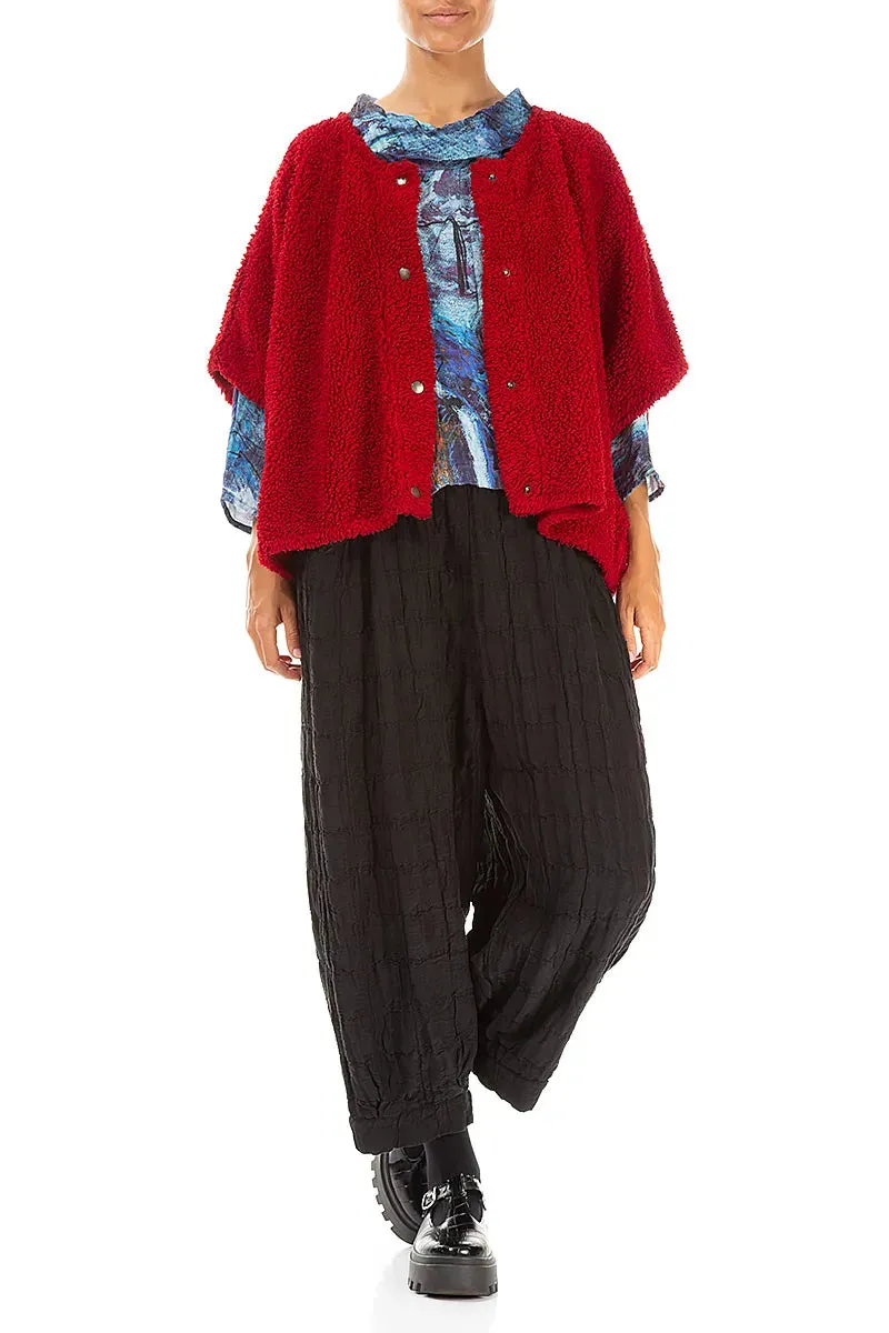 Durable Design Cherry Red Teddy Cotton Gilet