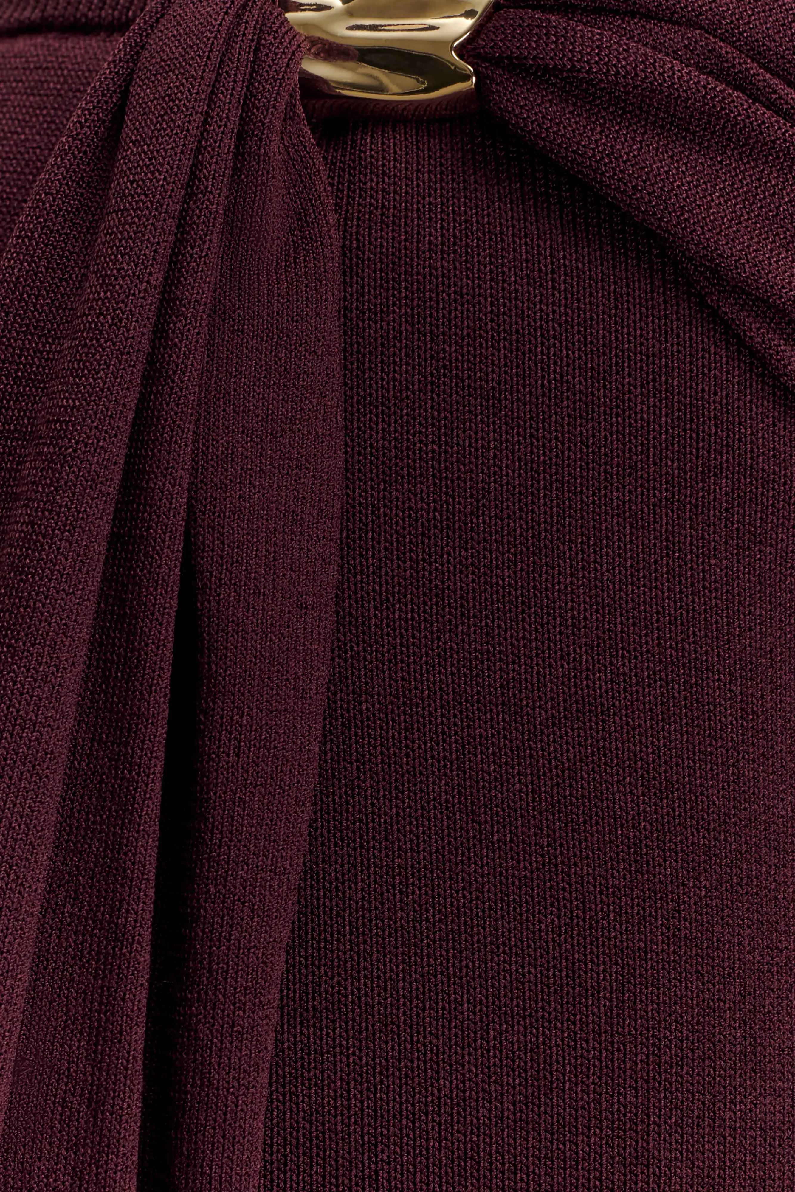 Soft Material Comfort Wear Fit Bowie Low Rise Knit Maxi Skirt - Dark Chocolate