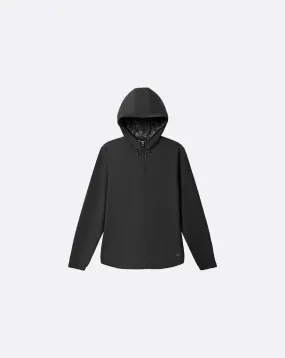 HoodedVersion Stretch Weave Construction Tech Hoodie Quarter Zip