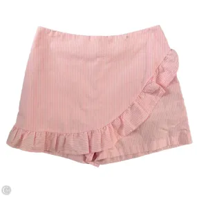 Skort Designer By Lilly Pulitzer In Striped Pattern, Size: 6 Sequined Finish