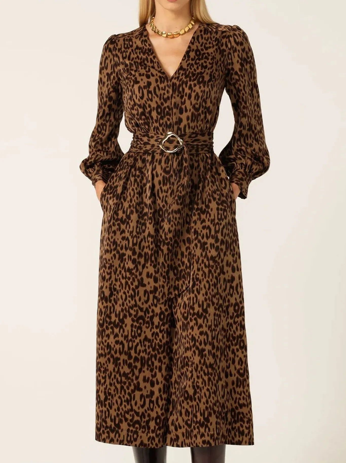 Subtle Detail Social Ease SACHA DRAKE BAUCHART MIDI DRESS