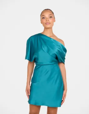 Edna Off Shoulder Mini Dress Flowy Layers Clean Cut