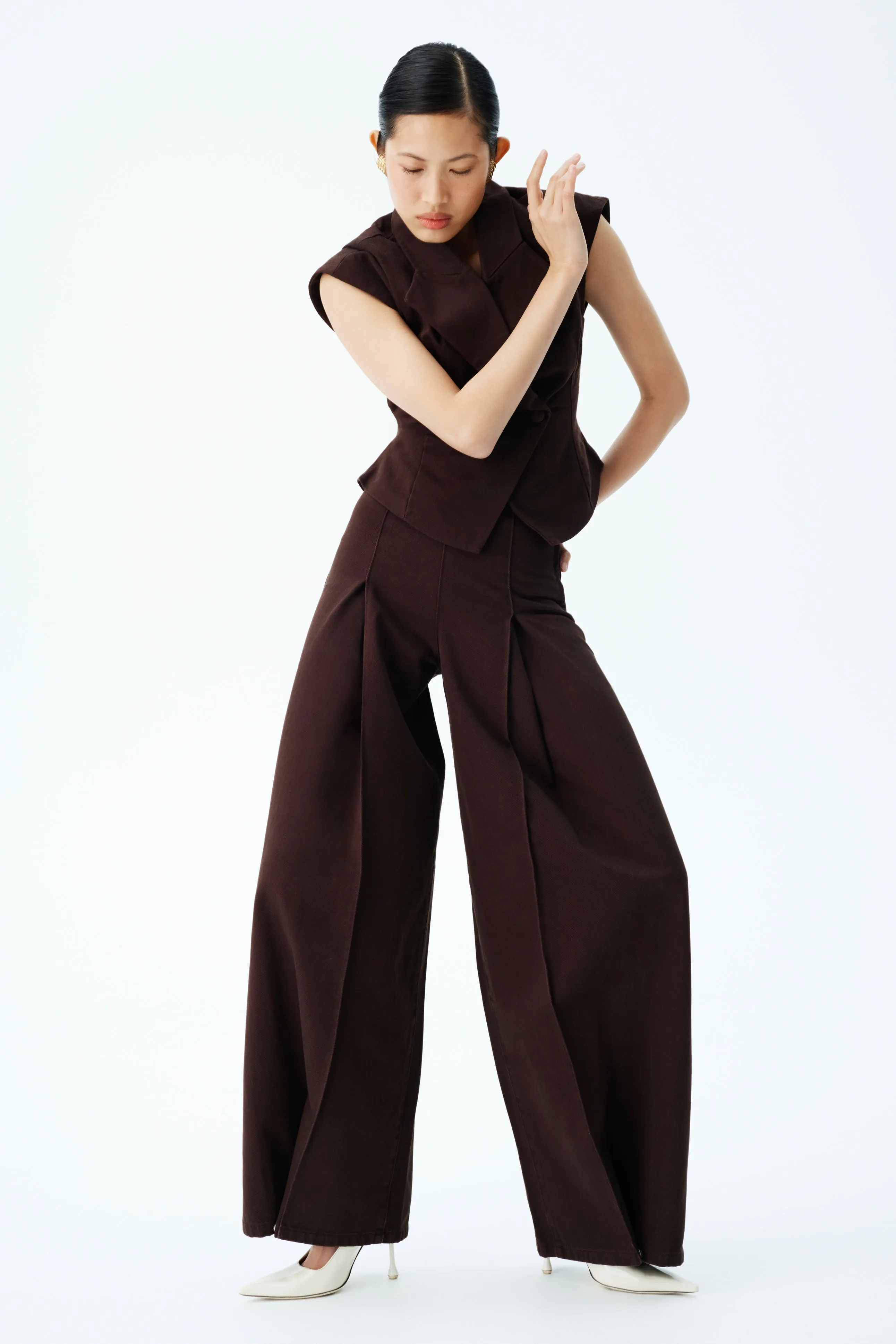 Perfect Pair Beatrix High Rise Denim Jeans - Chocolate