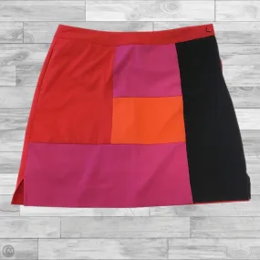 Cuffed hem Skort By Clothes Mentor In Pink & Red, Size: 8