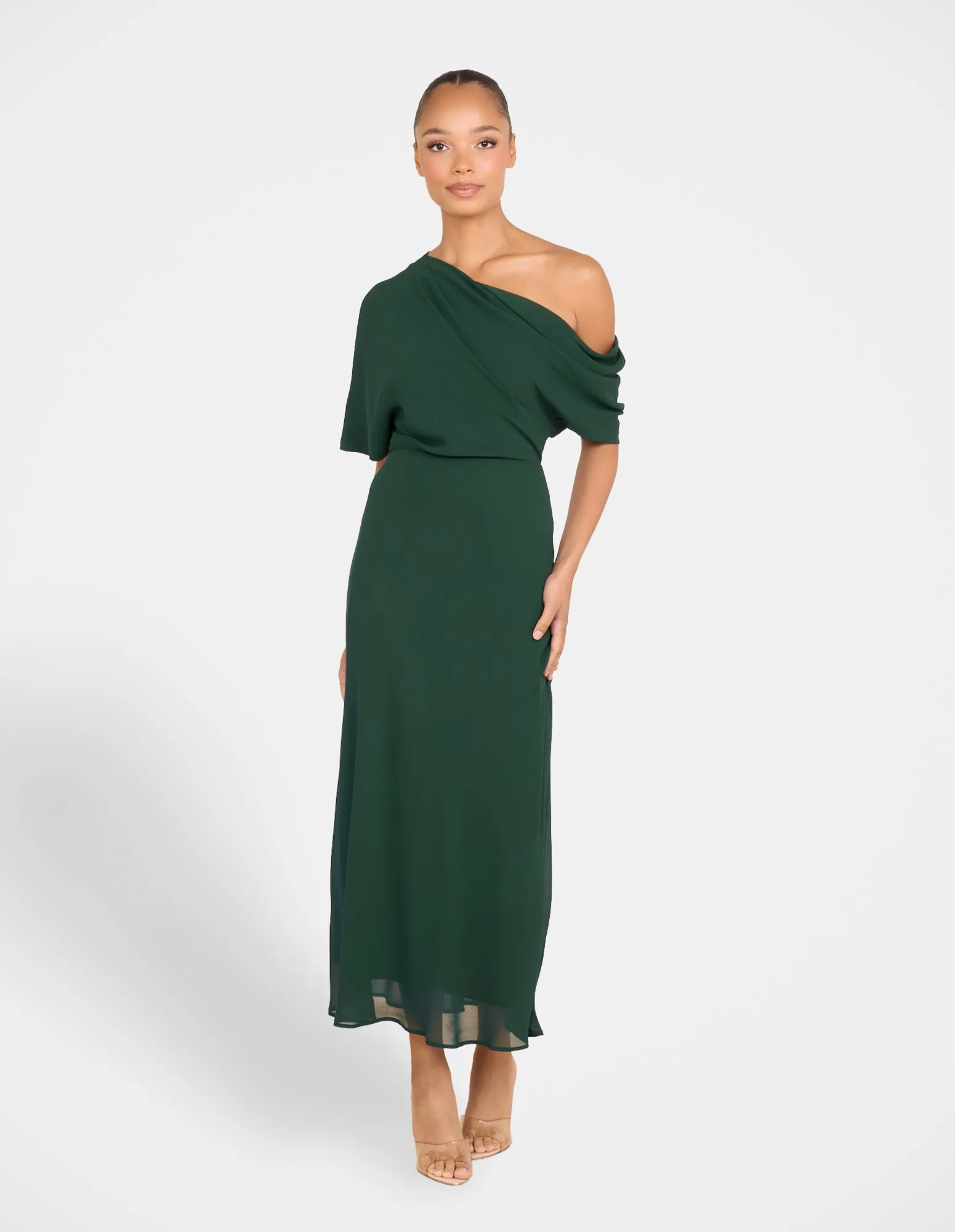 Bethel Off Shoulder Midi Dress Relaxed-fit maxi dress