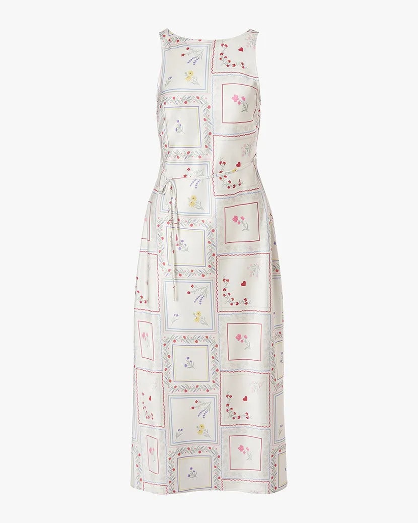 Boat Neck Slip Dress Air Touch Front Detail