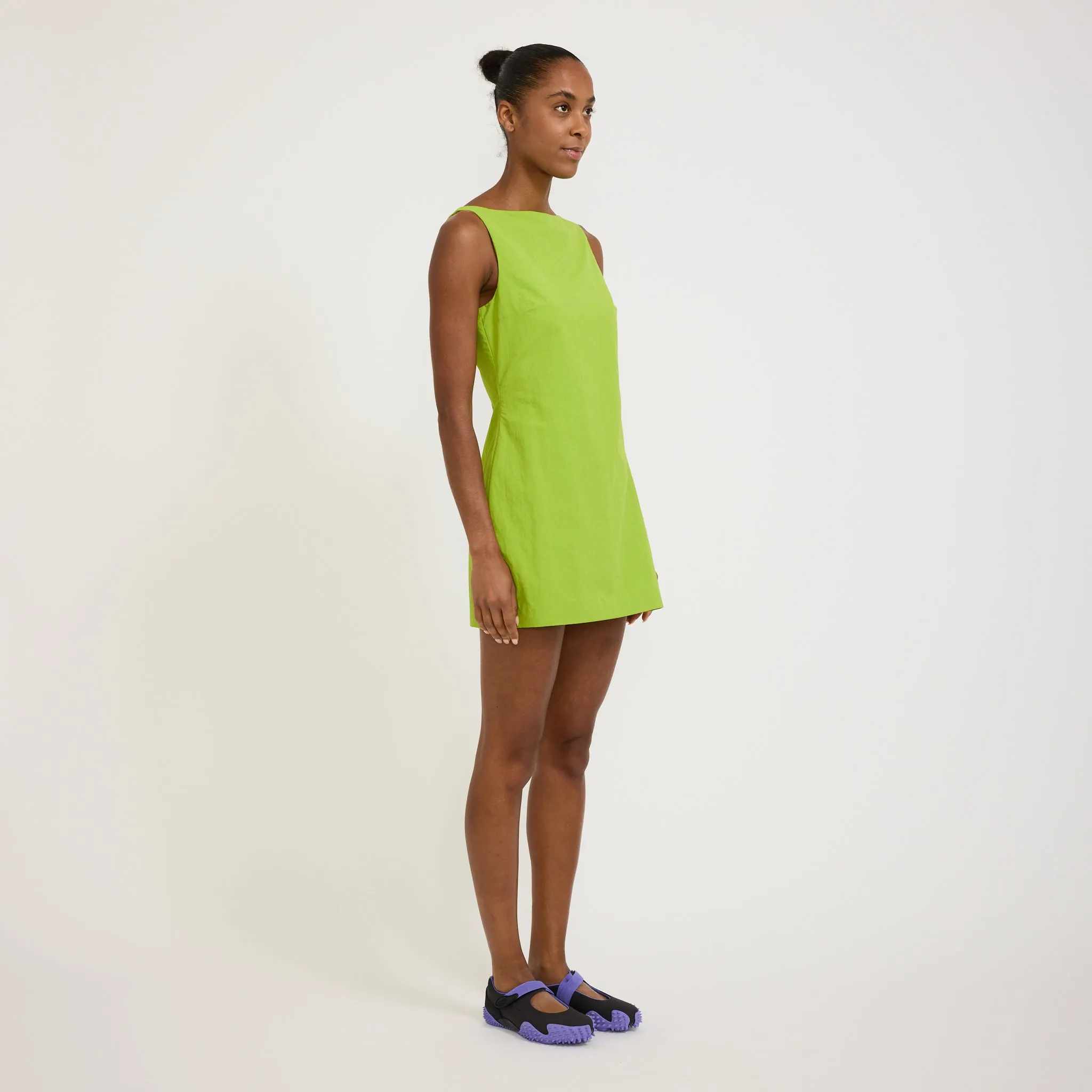 Sophia Mini Dress Acid Green Smart touch Urban Edge
