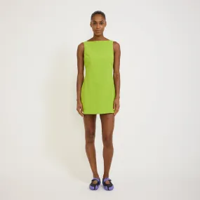 Social Ease Sophia Mini Dress Acid Green