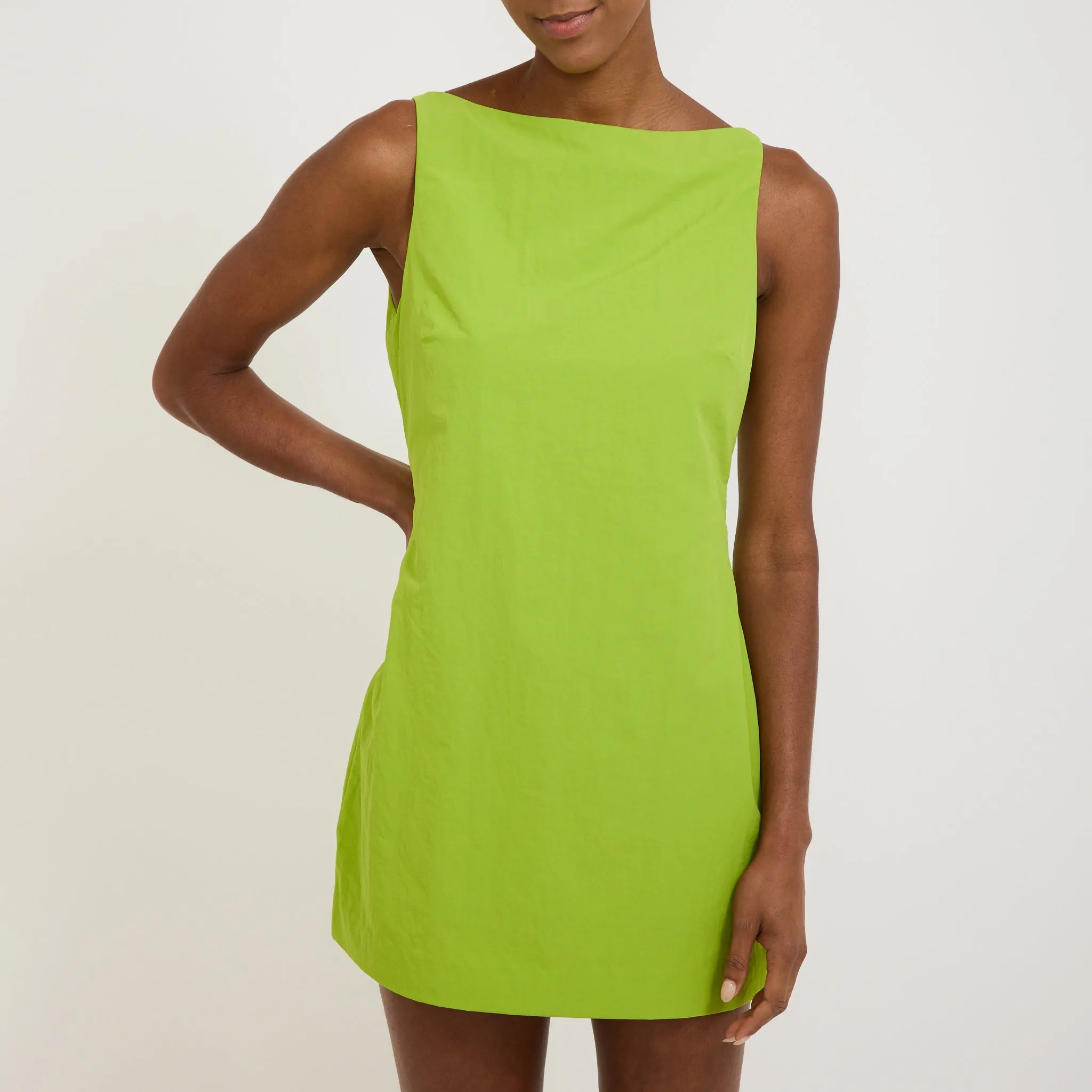 Polished Look Movement Ready Sophia Mini Dress Acid Green
